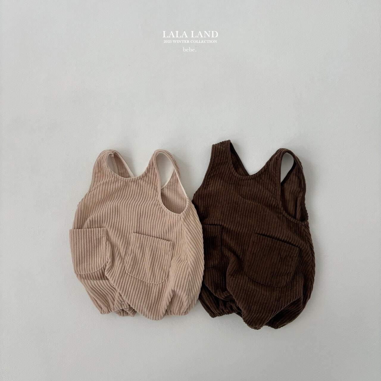 予約⌇LALALAND / (bebe) fleece-lined gold suspenders