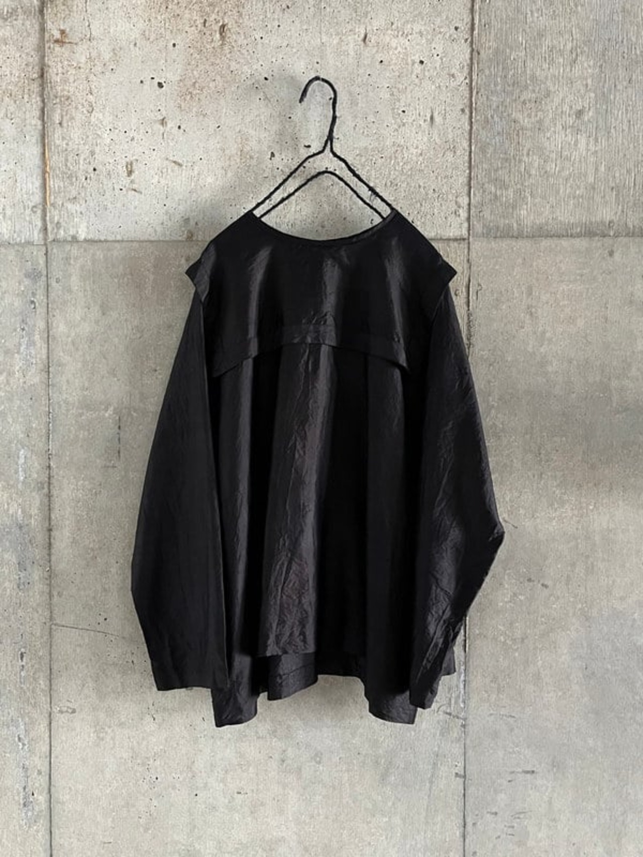 【定番】BUNON(ブノン) Back Button Sailor Blouse カディシルク セーラーカラー ブラウス