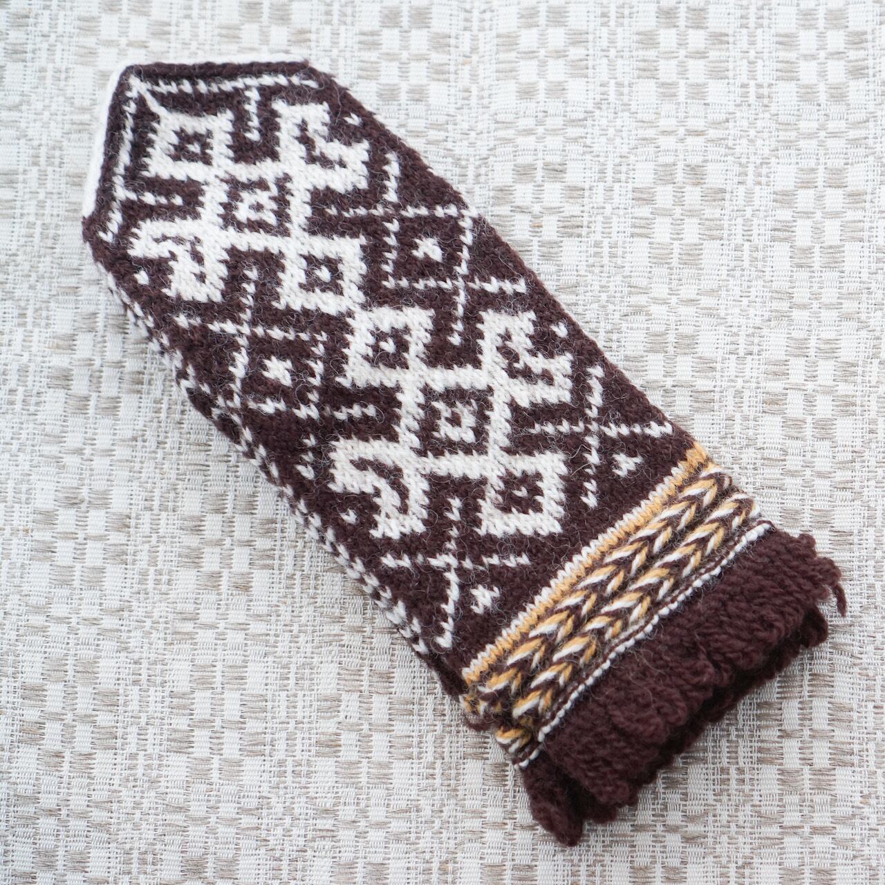 ラトビアの手編みのミトン　6