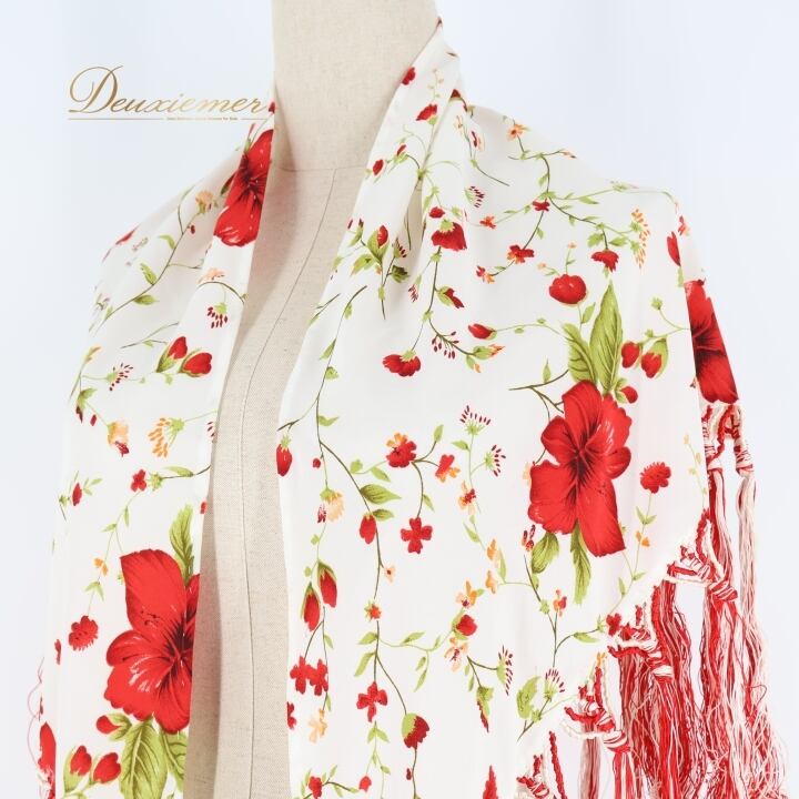 フラメンコ 衣装 シージョ トライアングル 三角形 フレコ 花柄