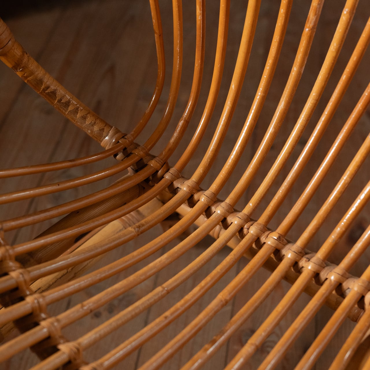 Rattan Chair / ラタン チェア〈椅子・ソファ・籐張り・店舗什器