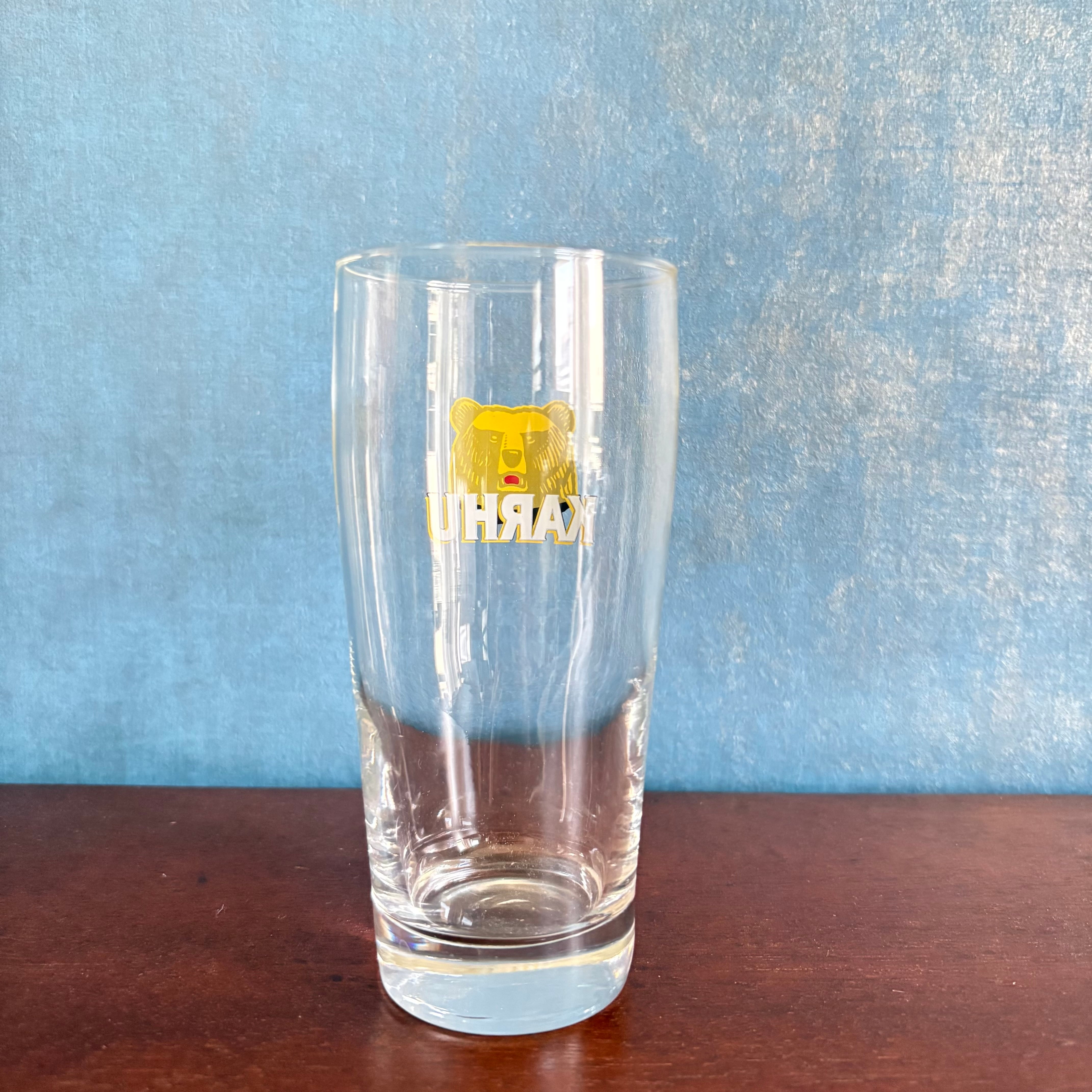 Finland Karhu beer glass୨୧⁎༶フィンランド カルフ ビアグラス