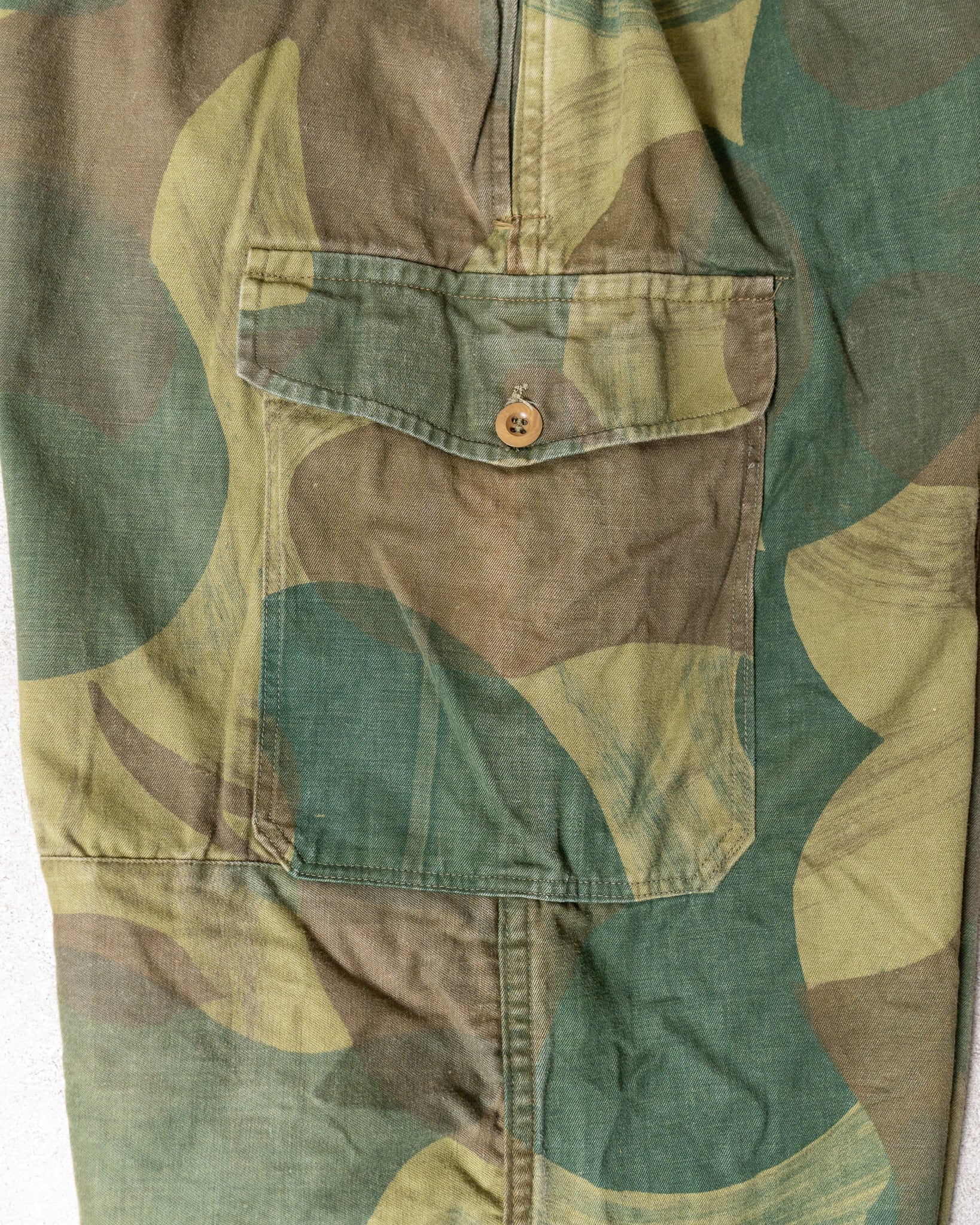 MINT】Belgian Army 50's Brushstroke Camouflage Trousers 実物