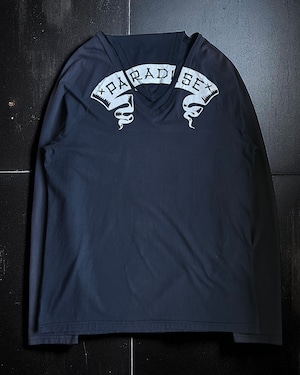 Diesel Style Lab - “PARADISE” Deformed Neck L/S Top