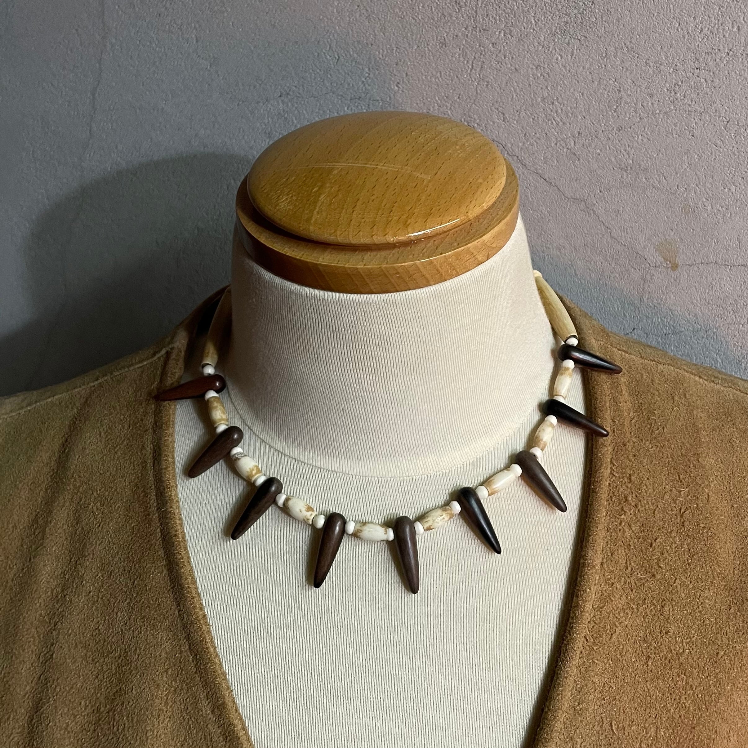 【ケンジン】ボーンビーズ ネックレス/BONE BEADS NECKLACE "KENZIN"