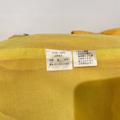 Castelbajac カステルバジャック キャラ刺繍入り タック入り リネン キュロット ショートパンツ 11 /イエロー/裏地付き/日本製