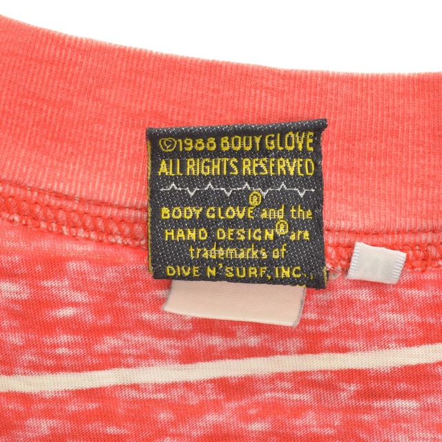 BODY GLOVE / ボディグローブ 80s 総柄プリント半袖Tシャツ vintage  
