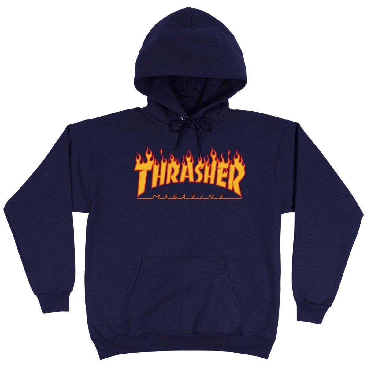 【THRASHER】FLAME LOGO HOOD
