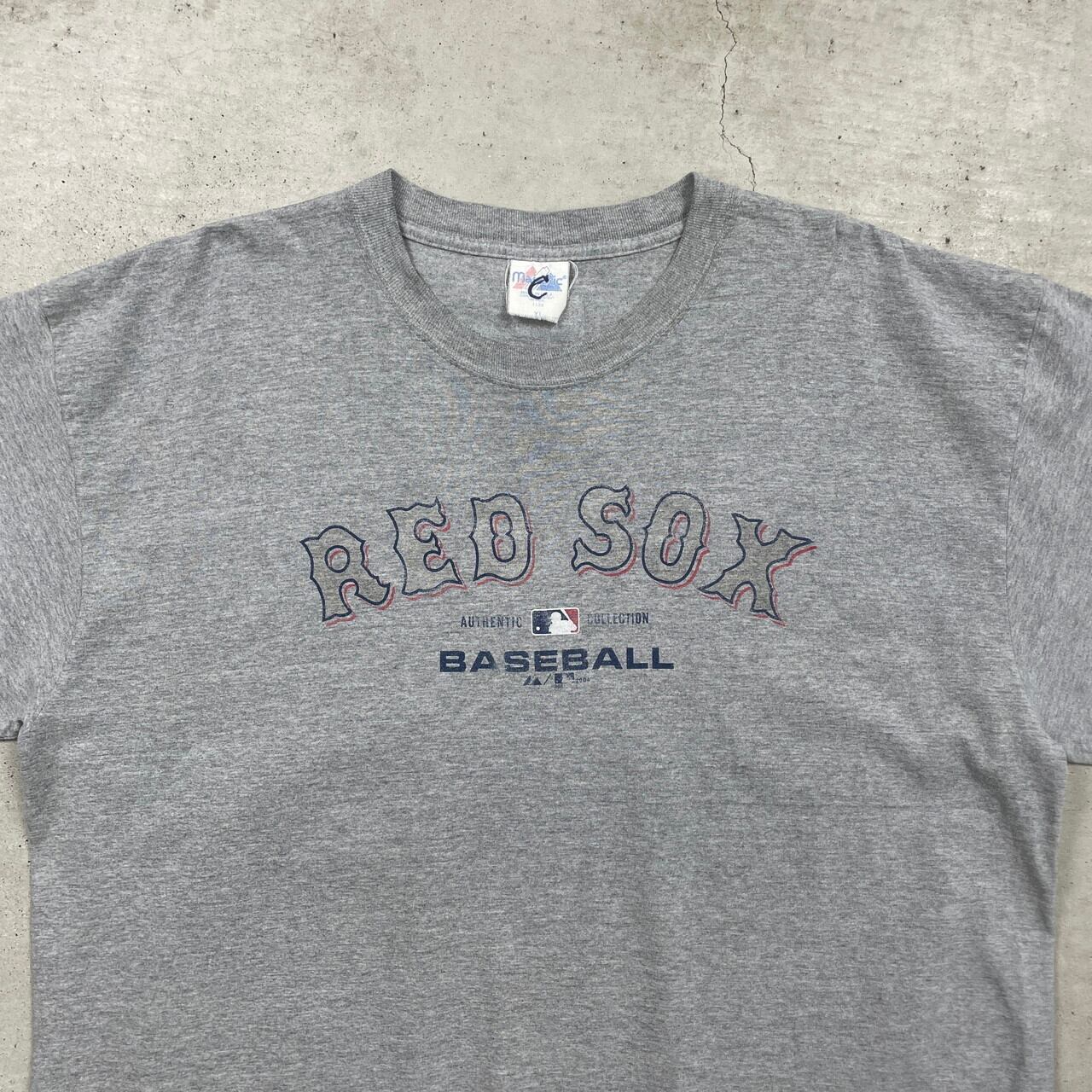 00年代 USA製 MLB ボストン・レッドソックス ロゴプリントTシャツ