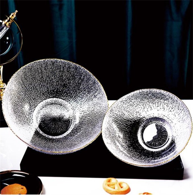 広く注目を集める  ホットポット 食器 家庭用 フルーツプレート 斜めの口 ガラス 野菜ボウル