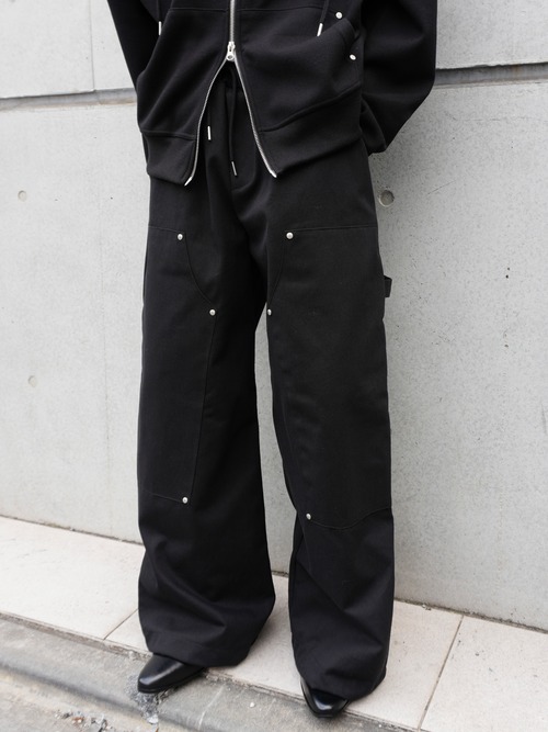 【ALUDE SELECT】 back zipper cargo pants