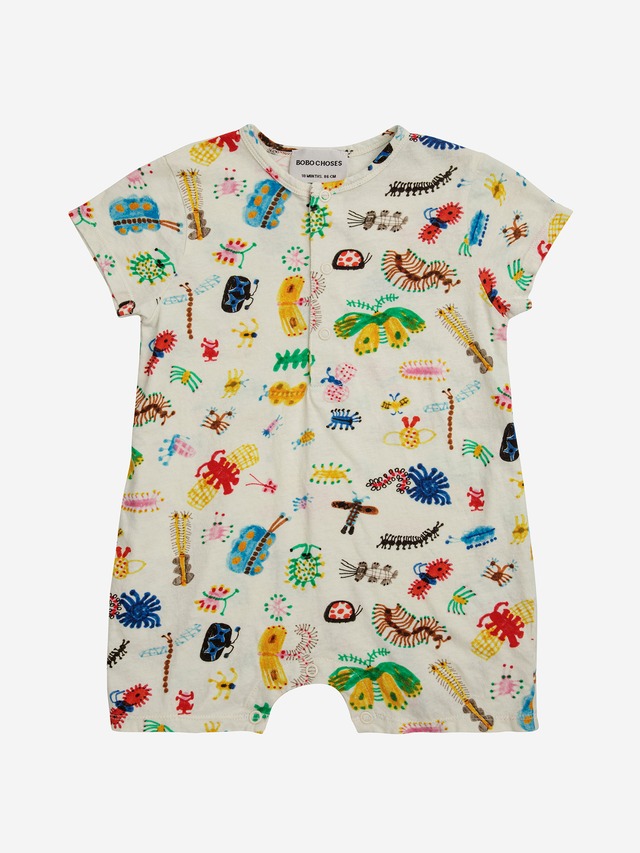 〈 BOBO CHOSES 24SS 〉 Baby Fuuny Insects all over playsuit