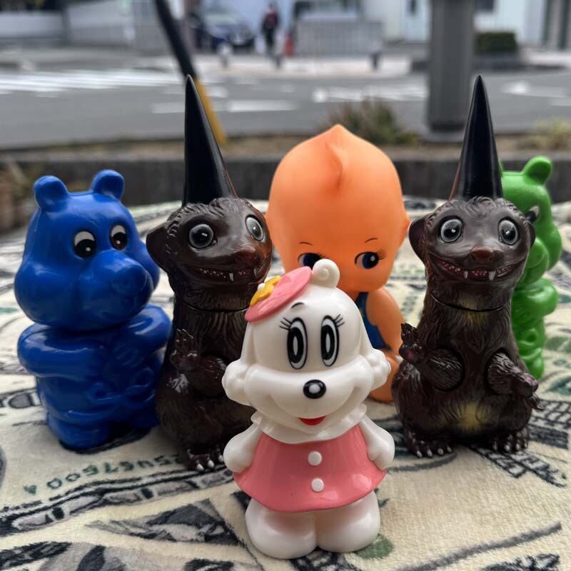 Used 昭和レトロなソフビ製のキューピー人形、キューピーちゃん、頭や