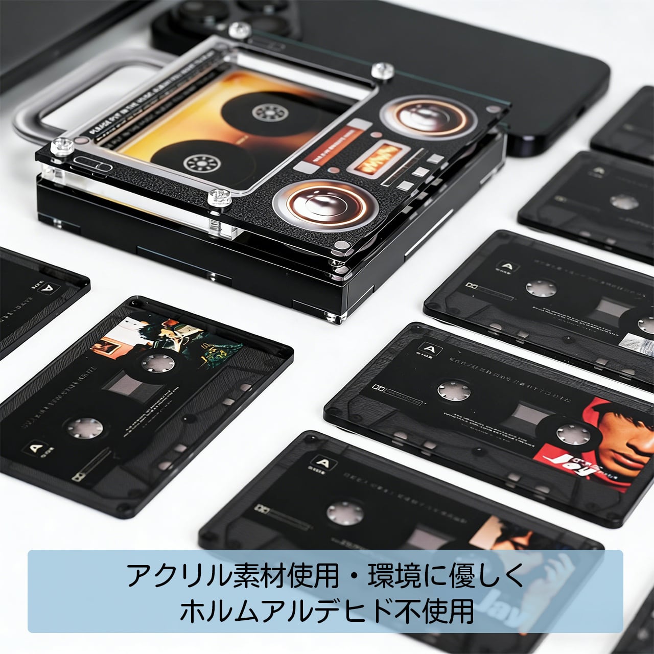B399 NFCプレーヤー付きビニールレコード音楽冷蔵庫マグネット、128MB