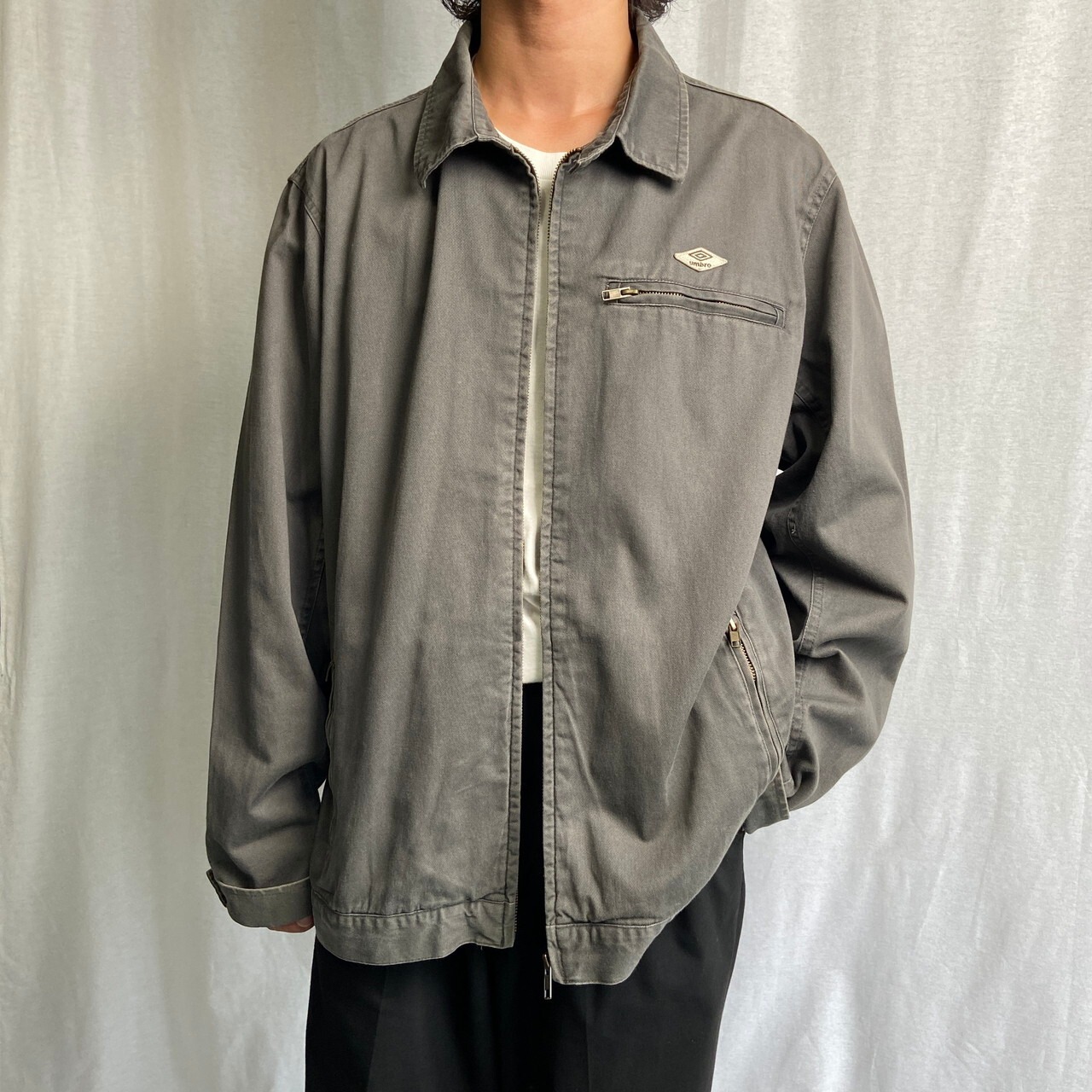 umbro アンブロ チンスト付き スイングトップ ブルゾン メンズXXL 古着 