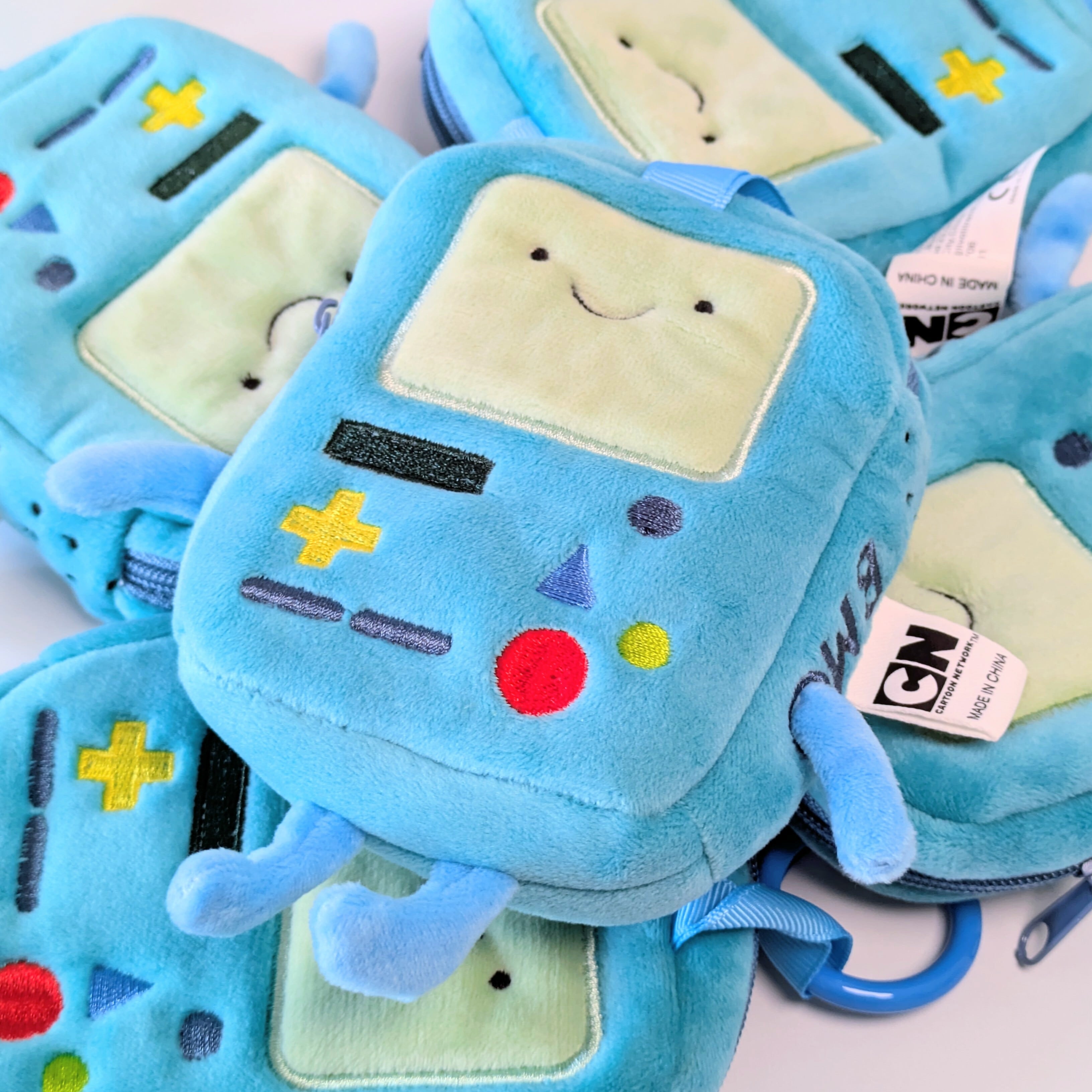 【 Adventure Time ( アドベンチャータイム ) 】 BMO ( ビーモ ) / カラビナポーチキーホルダー / 小物入れ / コインケース / プラッシュキーホルダー 〚アメリカン雑貨 アメトイ〛