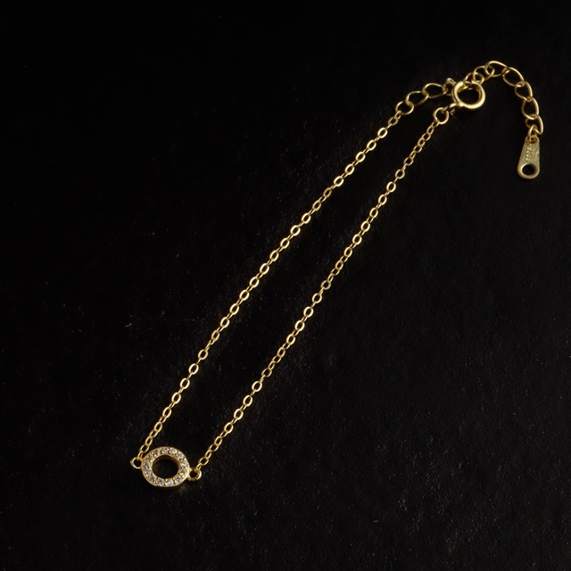 【Lamia】S925 zirconia circle bracelet  #bb07