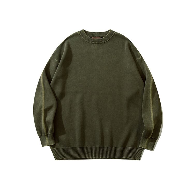 ★AMERICAN RETRO OLD WASHED PLAIN SWEATER　　　07344