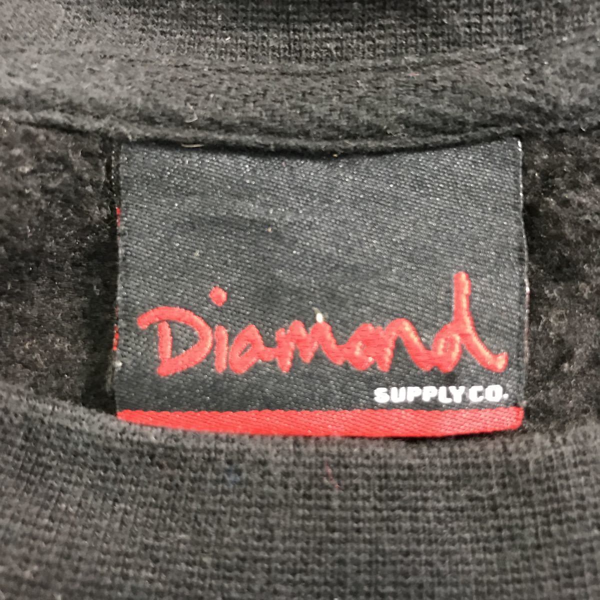 DIAMOND SUPPLY CO. プリントスウェット 大きいサイズ アメカジ ネイビー (メンズ XL)   O2835