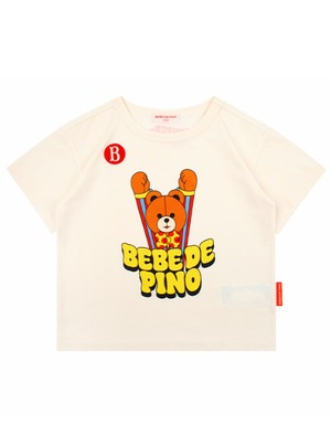 [BEBE DE PINO] Super groovy bear short sleeve tee 正規品 韓国ブランド 韓国ファッション 韓国代行 韓国通販 ベベドピノ bebedepino 日本 店舗 韓国 子供服