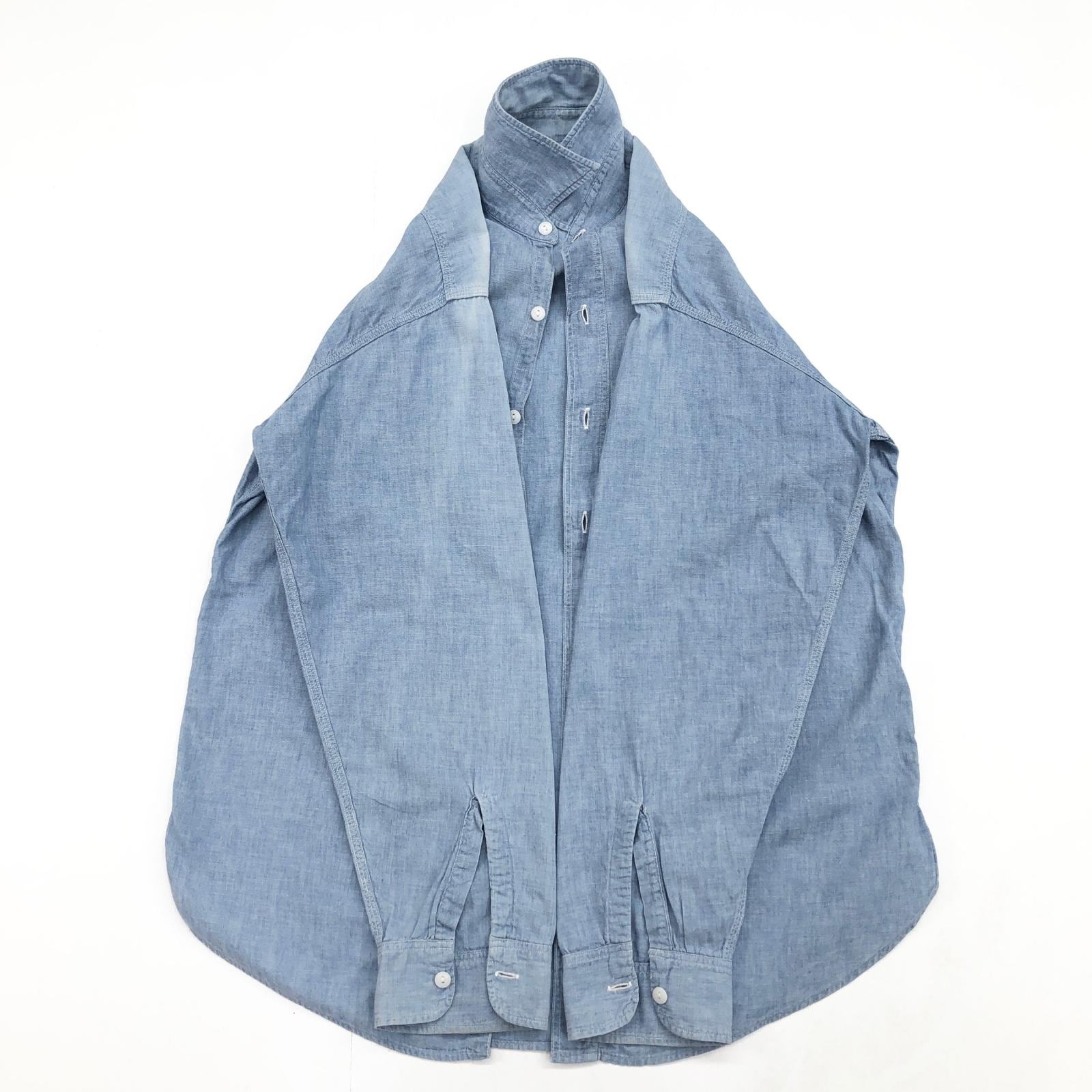 PENNEY'S OX-HIDE 50年代 コットンシャンブレー シャツ タグ マチ付き