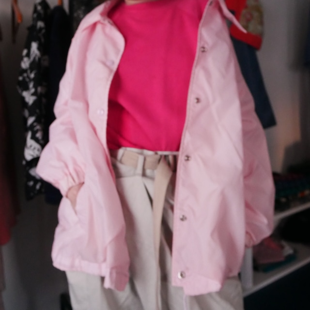 Baby pink coach jacket