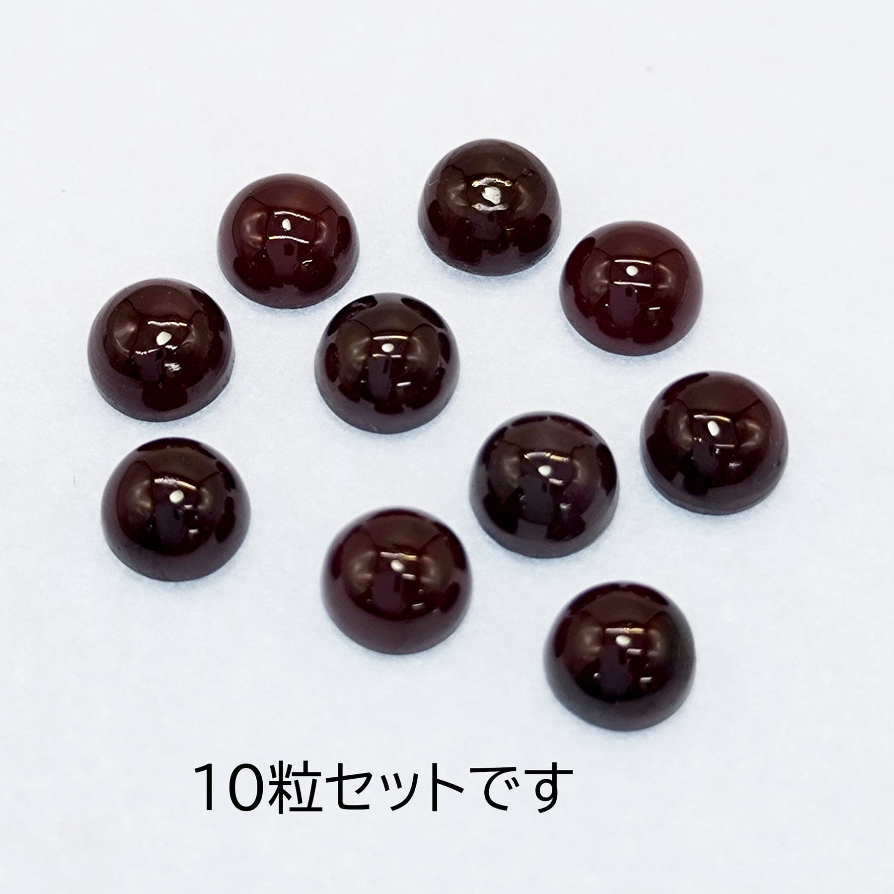 スターガーネット ルース AAA 5×5mm 10個セット｜1月誕生石 インド産