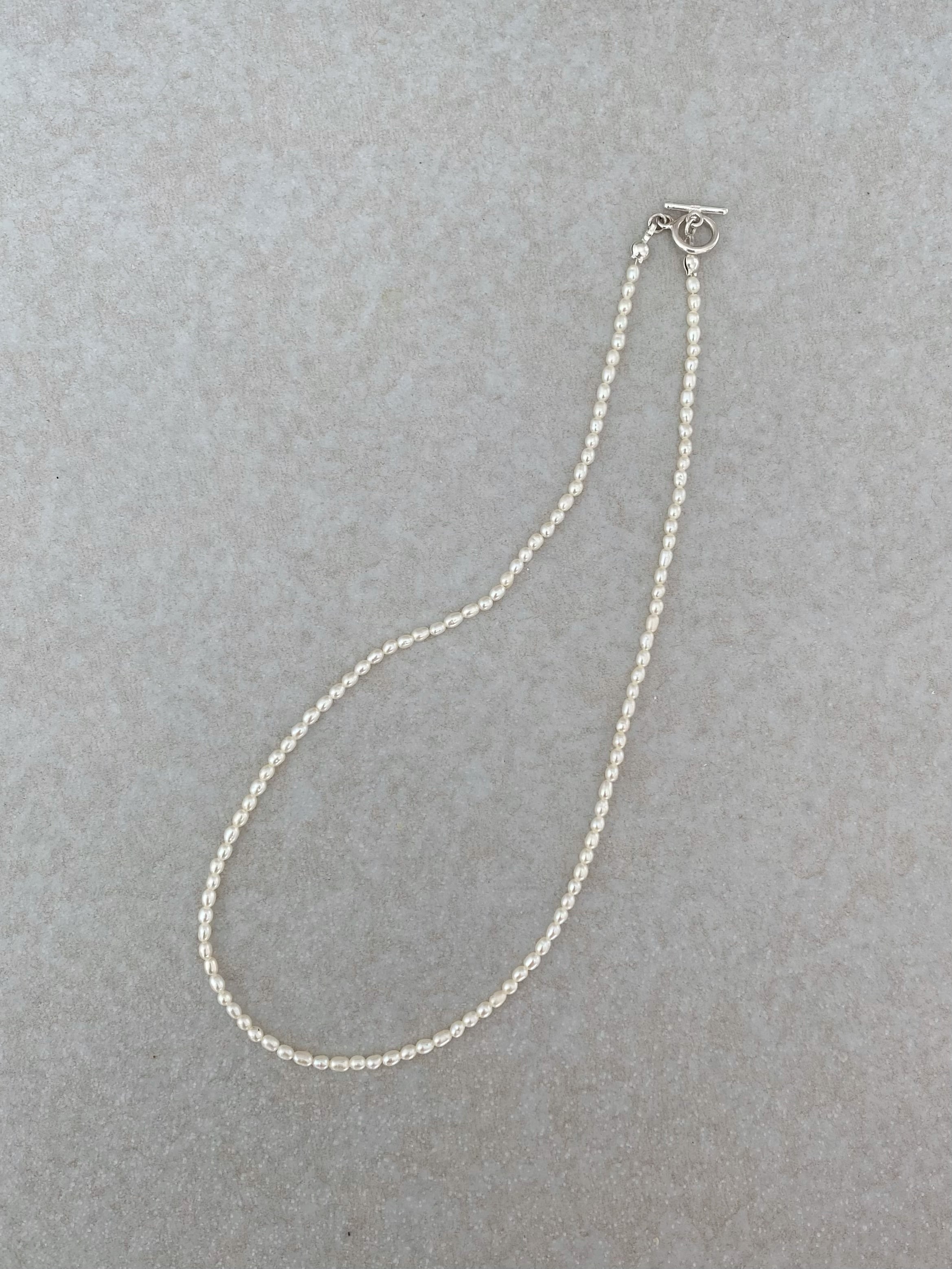 rice mini pearl necklace | elem
