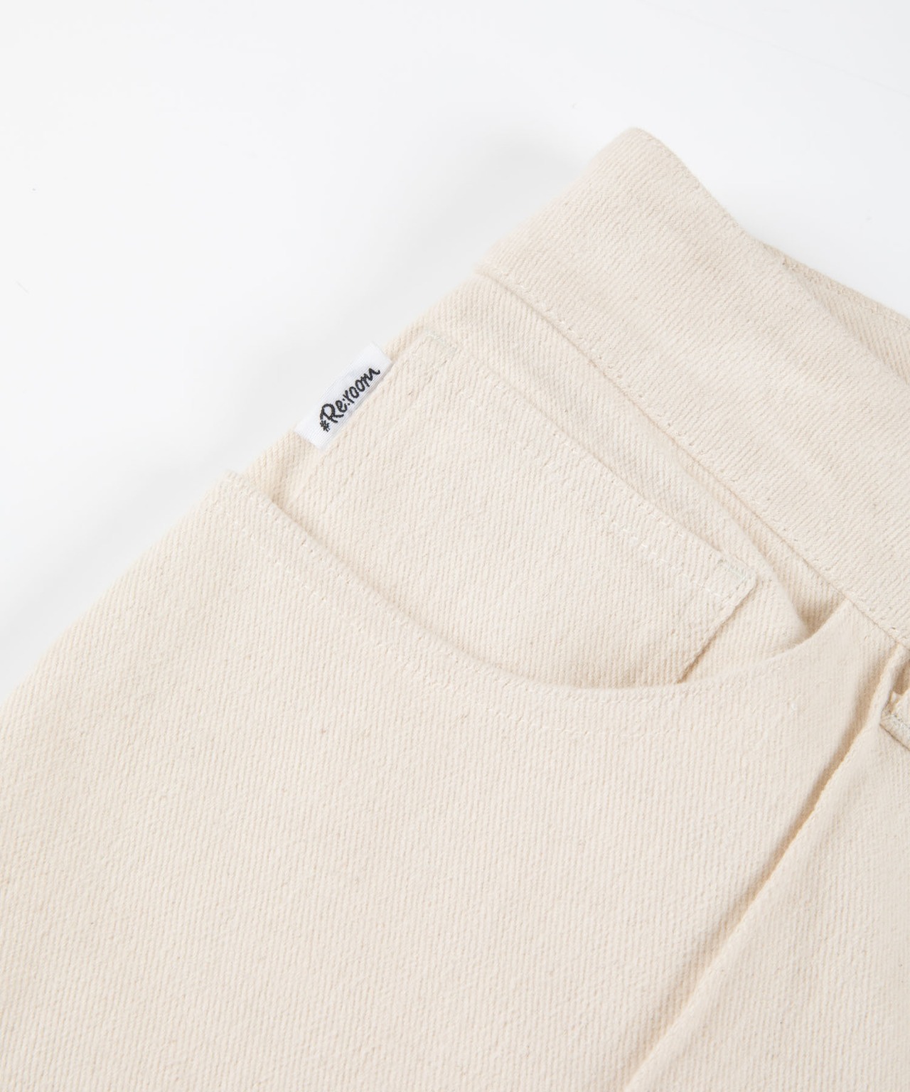 【#Re:room】COTTON TWILL HEM BUTTON TRACK PANTS［REP202］