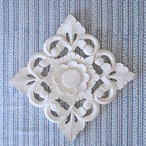 ブロックプリント生地【50cm単位】インド綿  ストライプ柄 ゼニスブルー×白 #46897-BL3