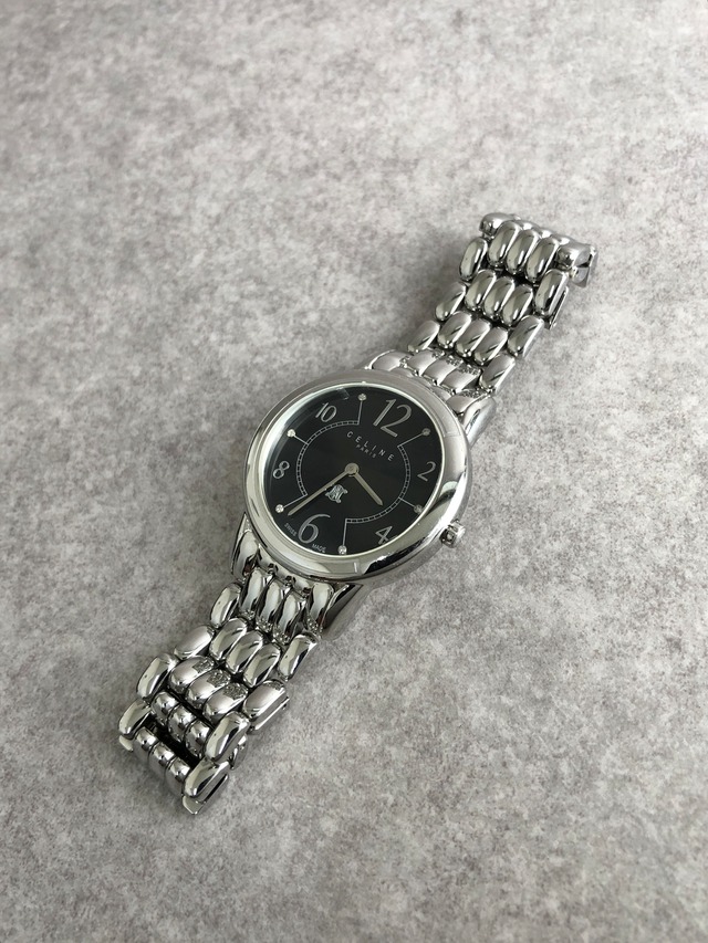 CELINE セリーヌ 腕時計 シルバー ブラゾン ステンレススチール vintage ヴィンテージ オールド kttdxr