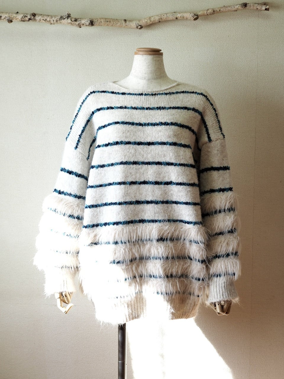 モールボーダーニット <アイボリー>