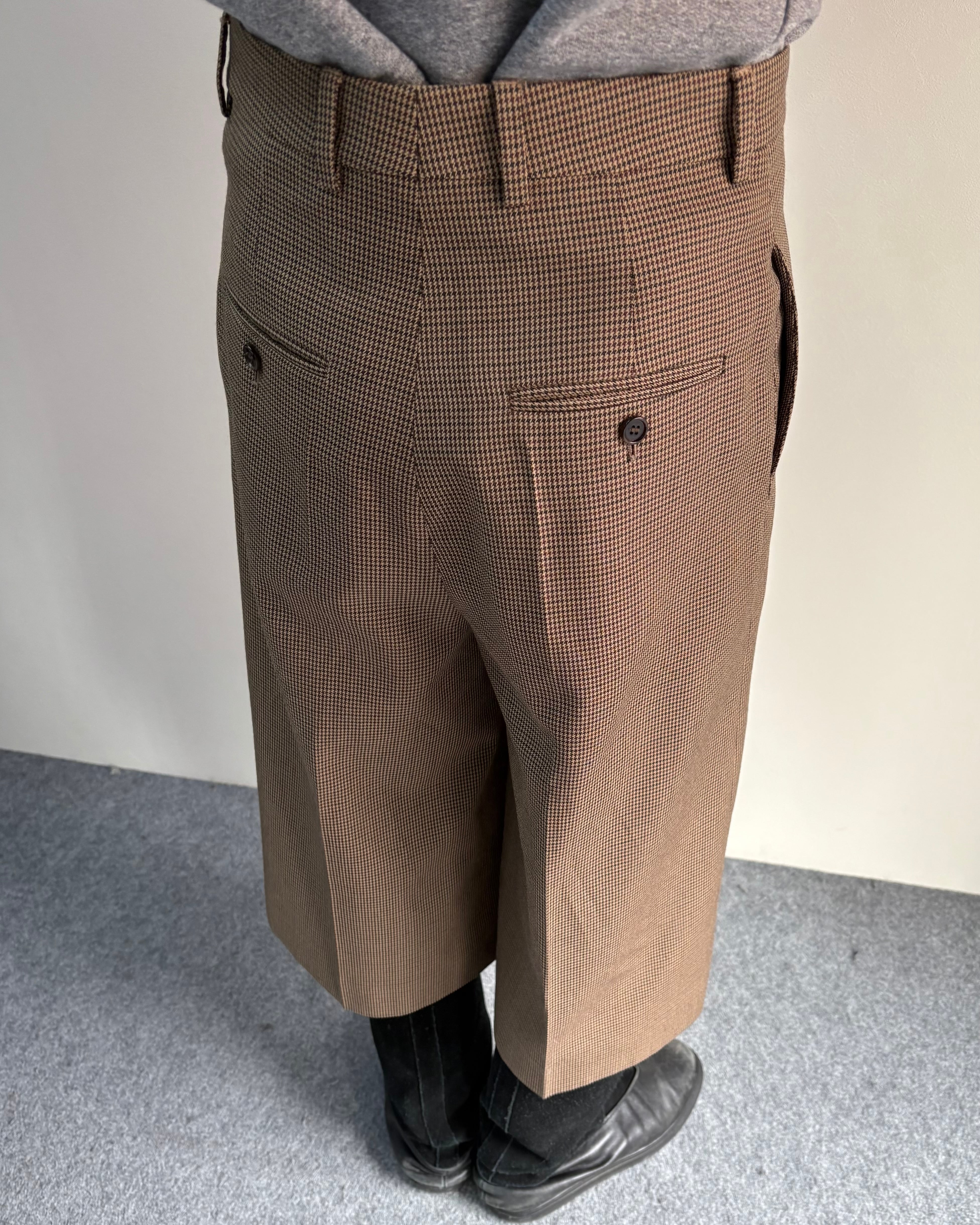 20AW/CELINE】houndstooth wide shorts | blendmarket