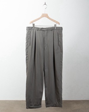 "MANI" baggy silhouette wool tuck slacks / Made In ITALY