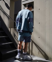 【#Re:room】COLOR PATCHWORK SWEAT BIG TRAINER［REC730］