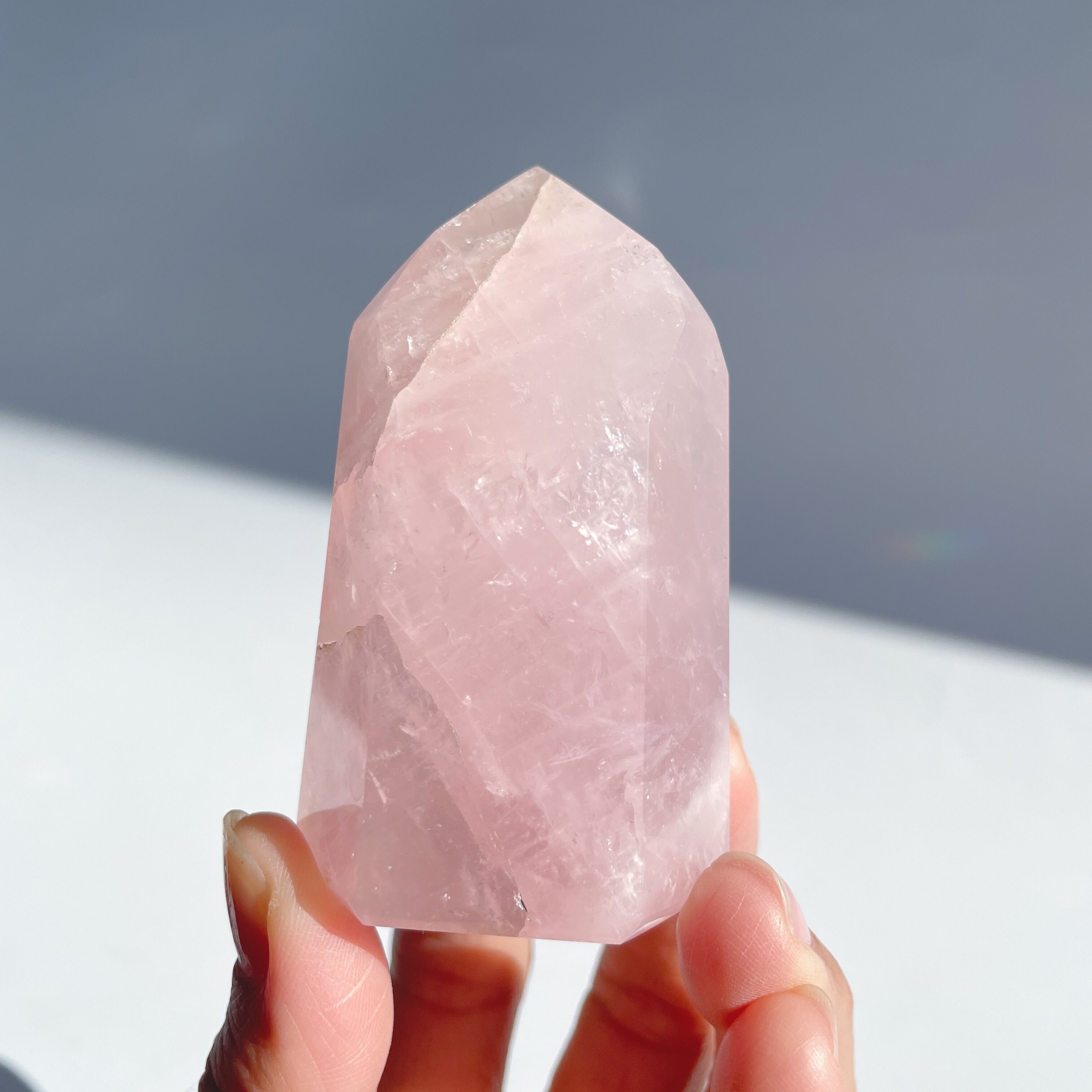 ローズクォーツタワー12◇Rose Quartz Tower◇天然石・パワーストーン