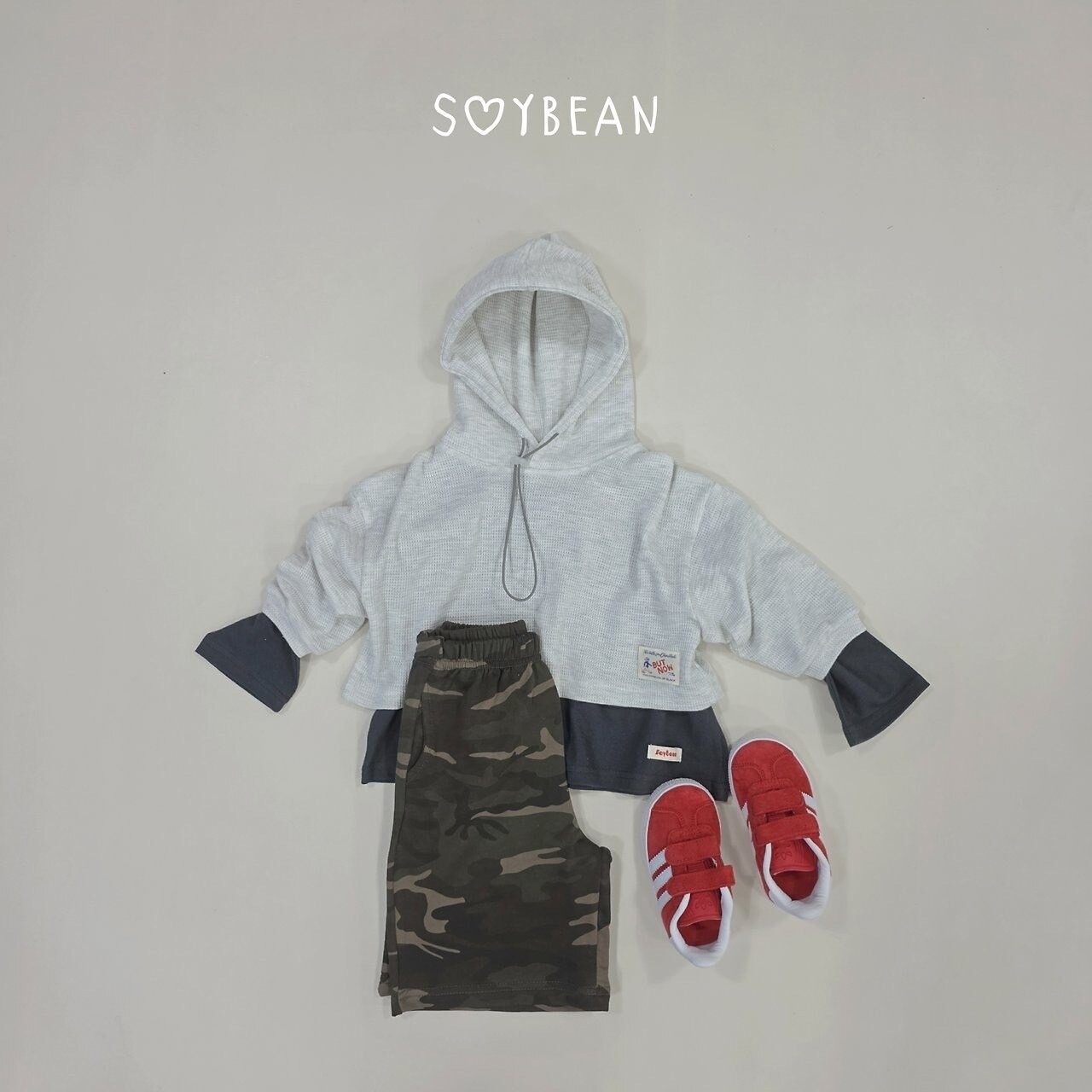 韓国子供服 / 26Autumn / soybean / レイヤード Tシャツ / キッズ服 / ジュニア服 / 秋服 *XS~JL*