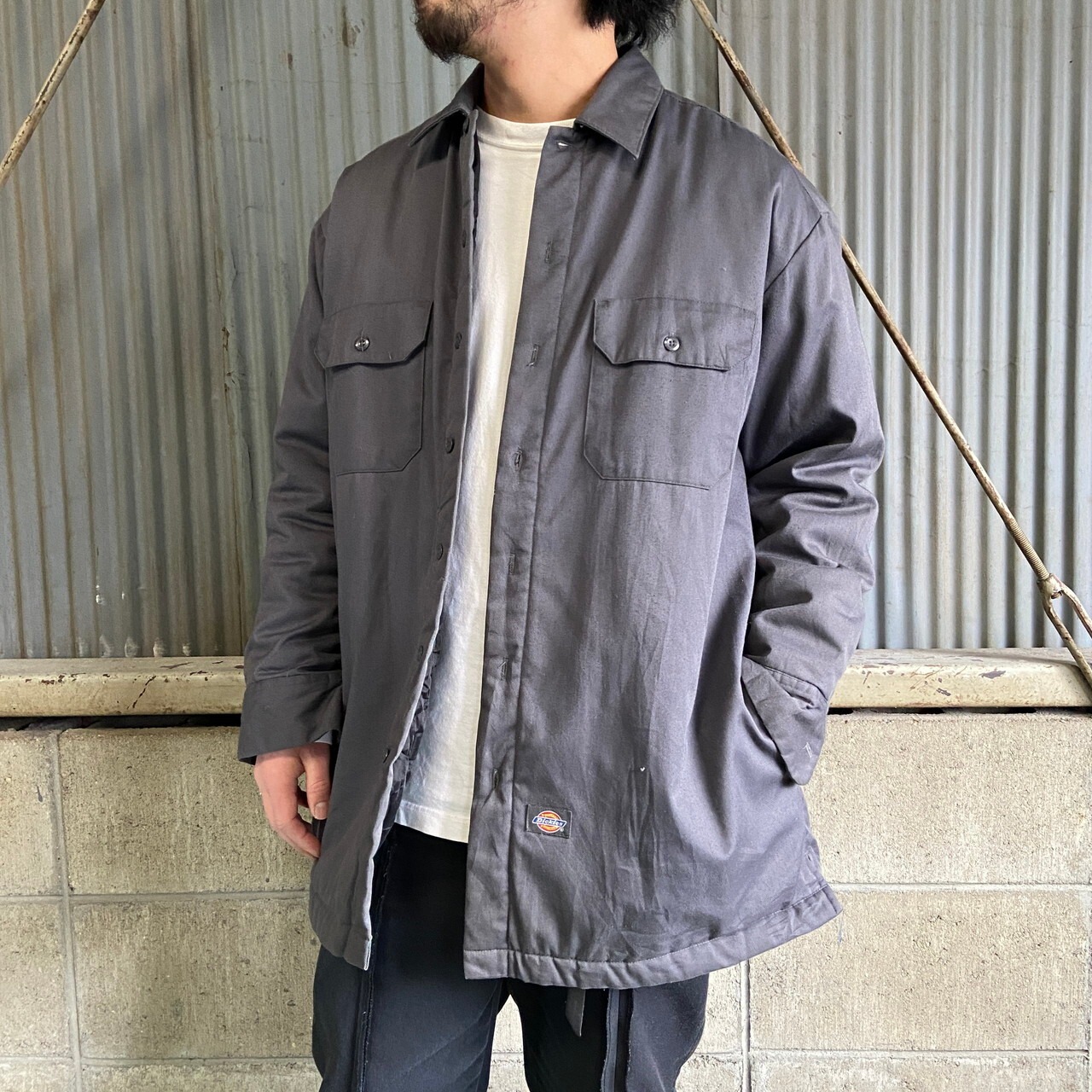 Dickies ディッキーズ T/Cツイル 中綿 ワークシャツジャケット メンズ 