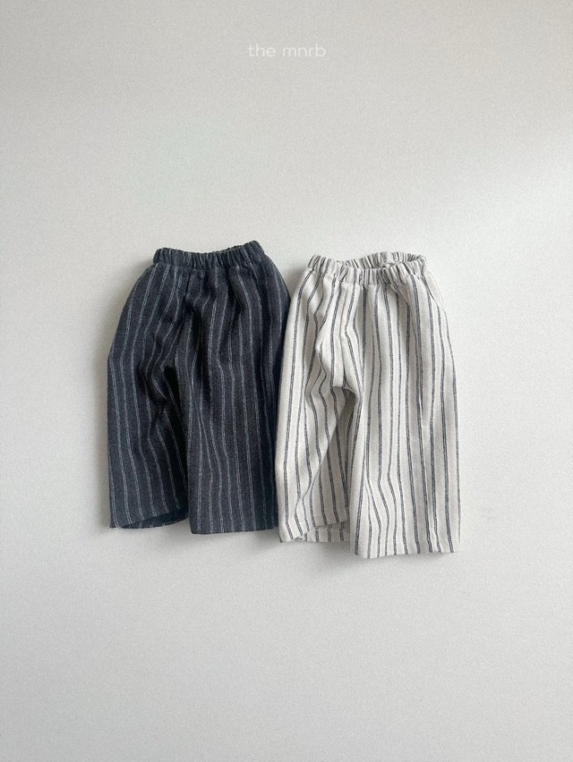 【取寄】minirobe｜dudu stripe pants｜ドゥドゥストライプパンツ｜S-XL｜10m-4y｜25 winter
