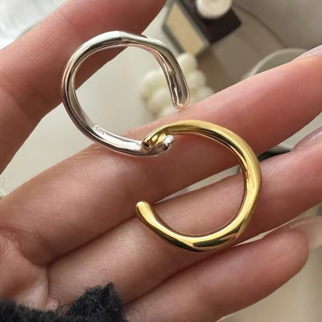 S925 Mix shape ring (R211)