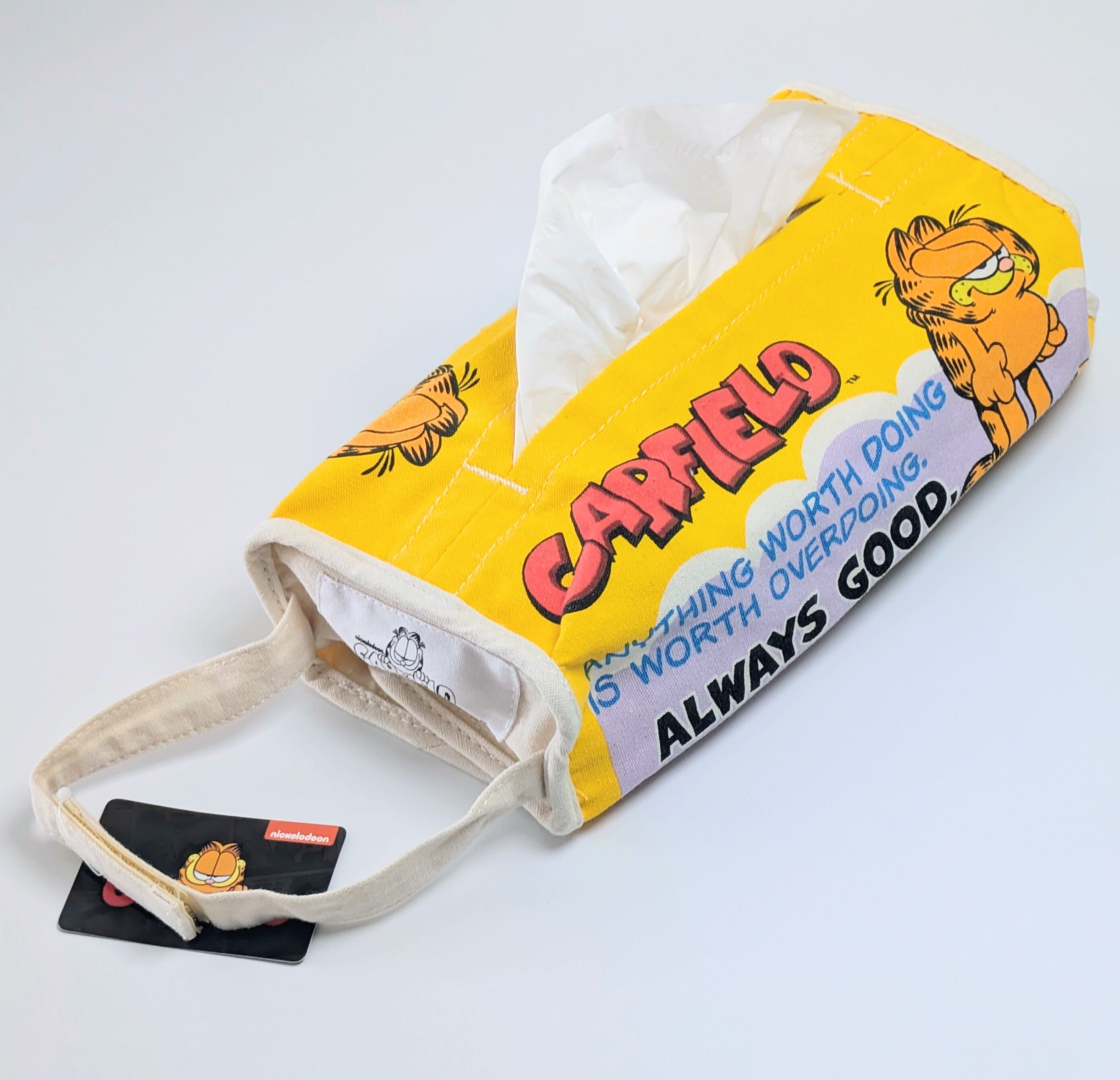 ✨️ティッシュのドレスアップに♡✨️ Tissue Cover / ティッシュカバー 吊り下げ / ティッシュケース【 Garfield ( ガーフィールド ) 】YELLOW