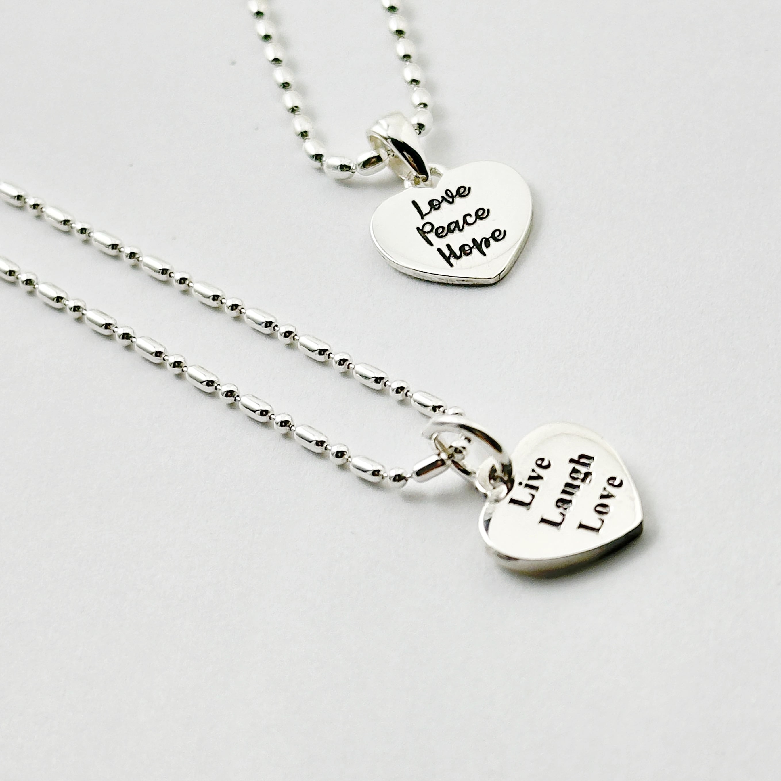 Message collection ハート ネックレス Live Laugh Love | 【公式通販