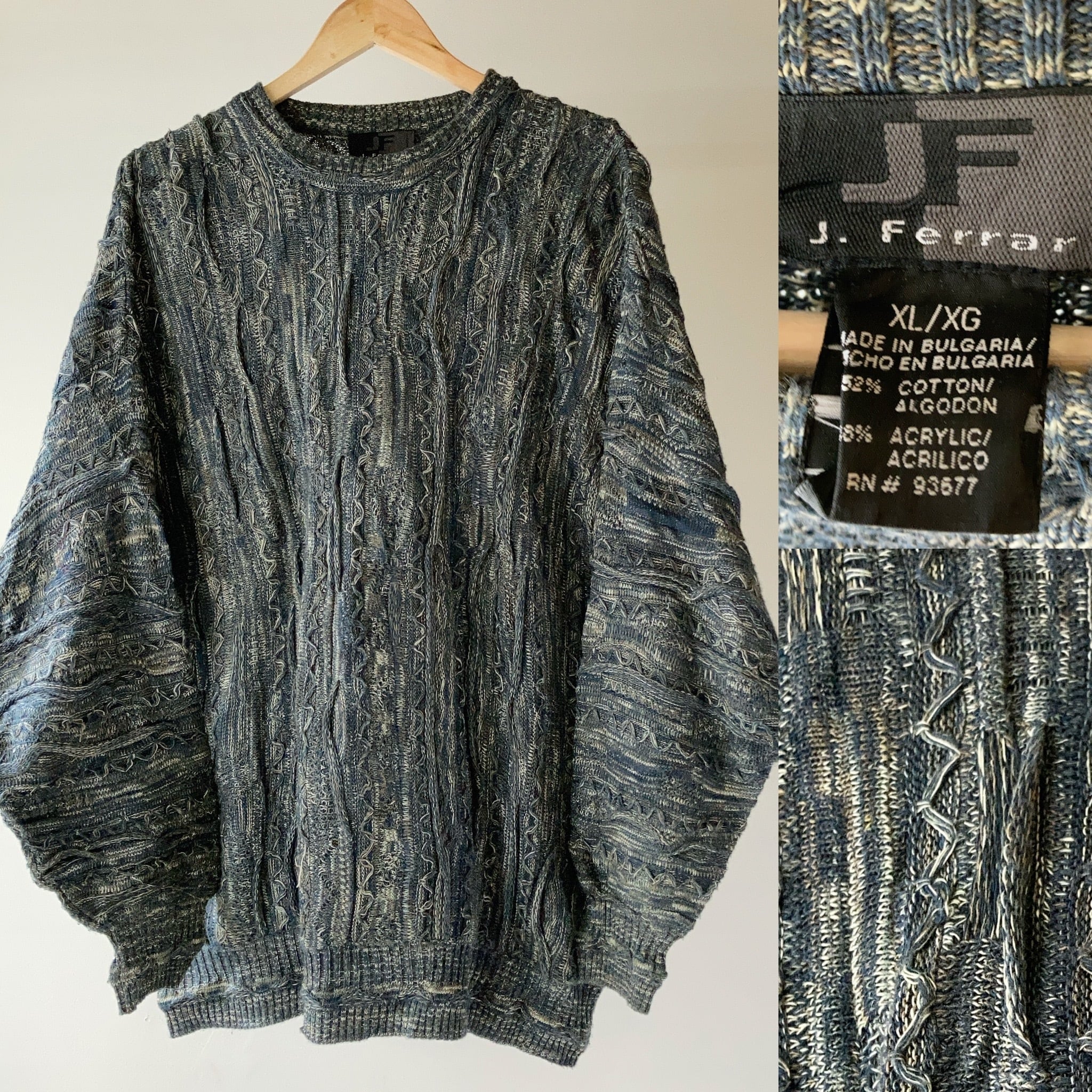 J.Ferrar 3Dニットセーター グッドカラー Size XL【0326A45】 | 【公式