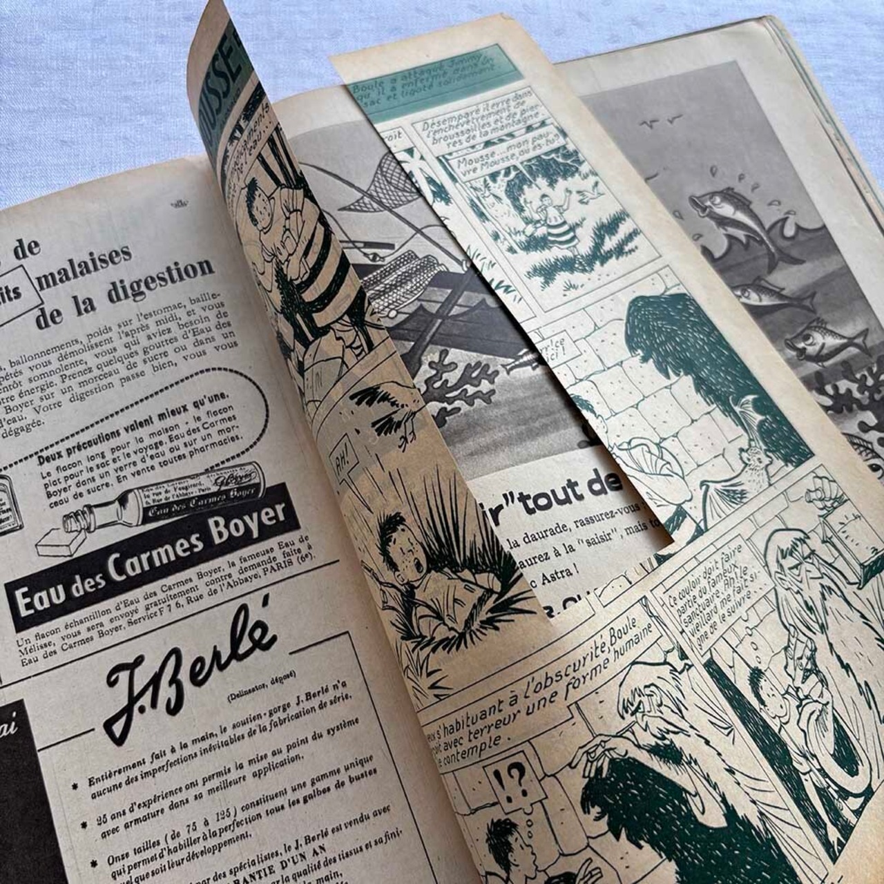 フランス古本　ヴィンテージ雑誌　婦人雑誌　ファッション・趣味　1950年代　JUIN 1956　12pscn29-2