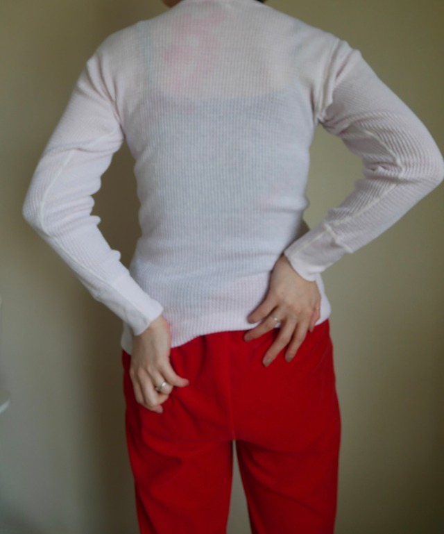US 80s～Lee baby pink thermal