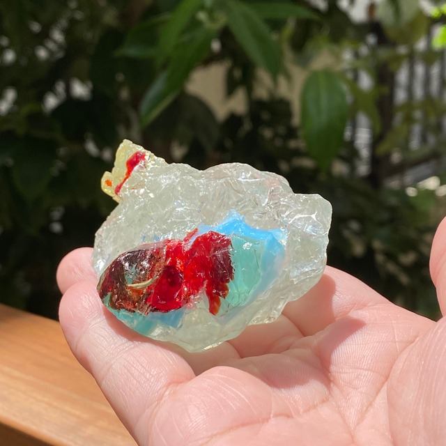 【送料無料】シエラネバダ産アンダラクリスタル原石 マルチカラー " Life guidelines "