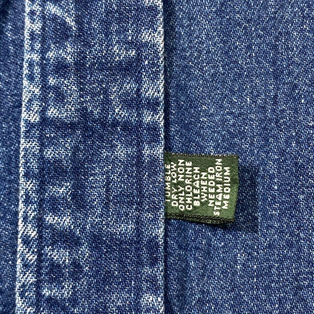 ★ラルフローレン ポロカントリー BDシャツ デニム 赤ポニー刺繍 ヴィンテージ