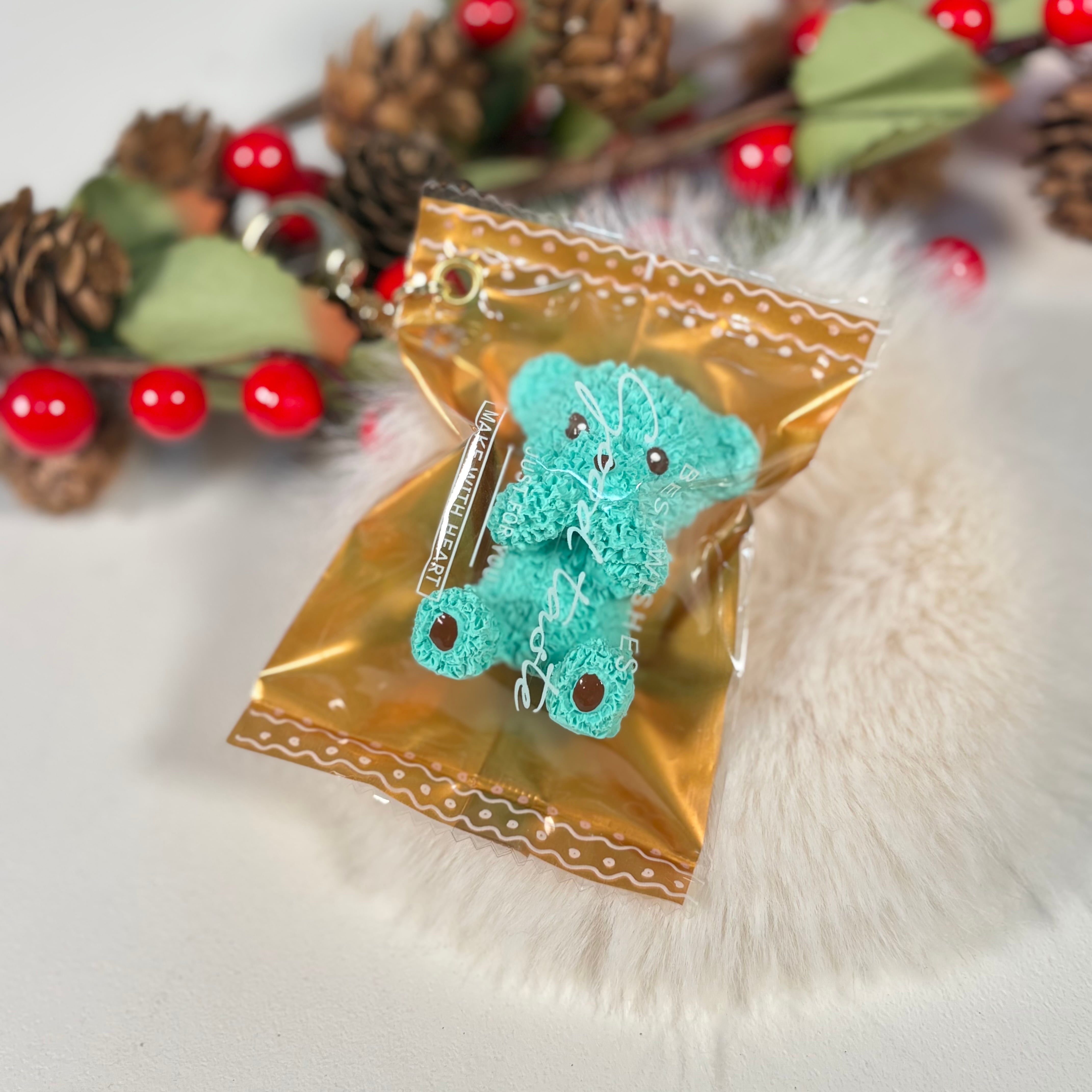 くまさんチョコキーホルダー お口隠したVer