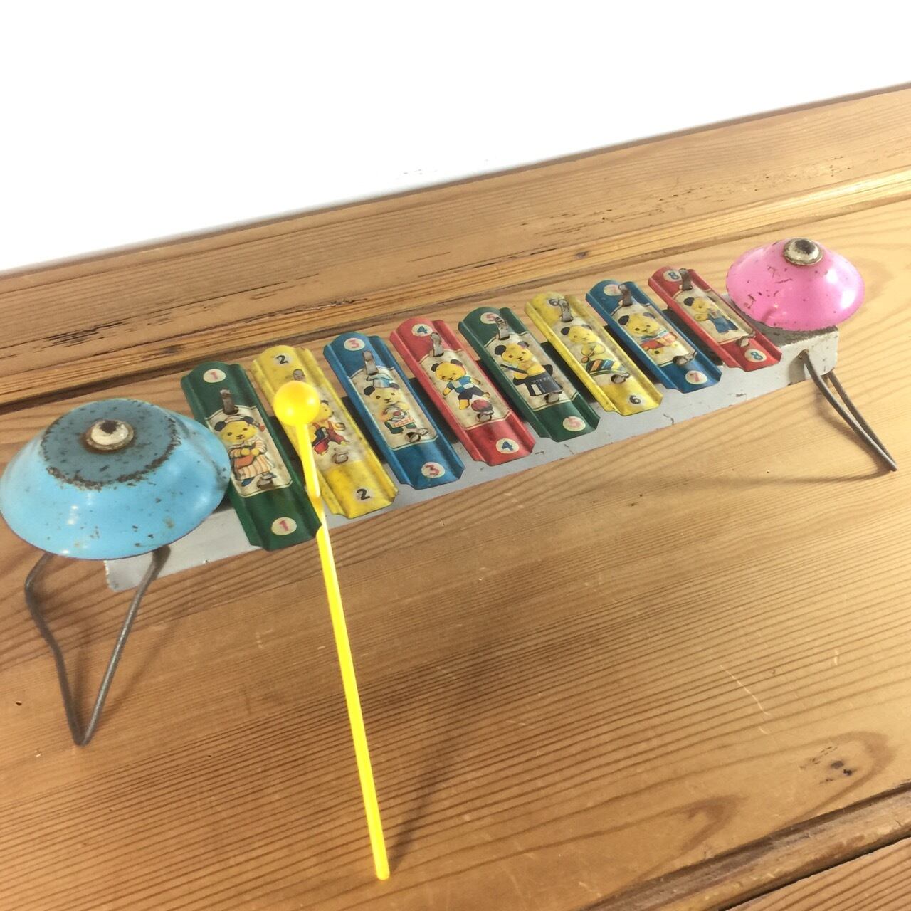 Sooty Songster Xylophone スーティの絵柄が描かれた 古いおもちゃの鉄