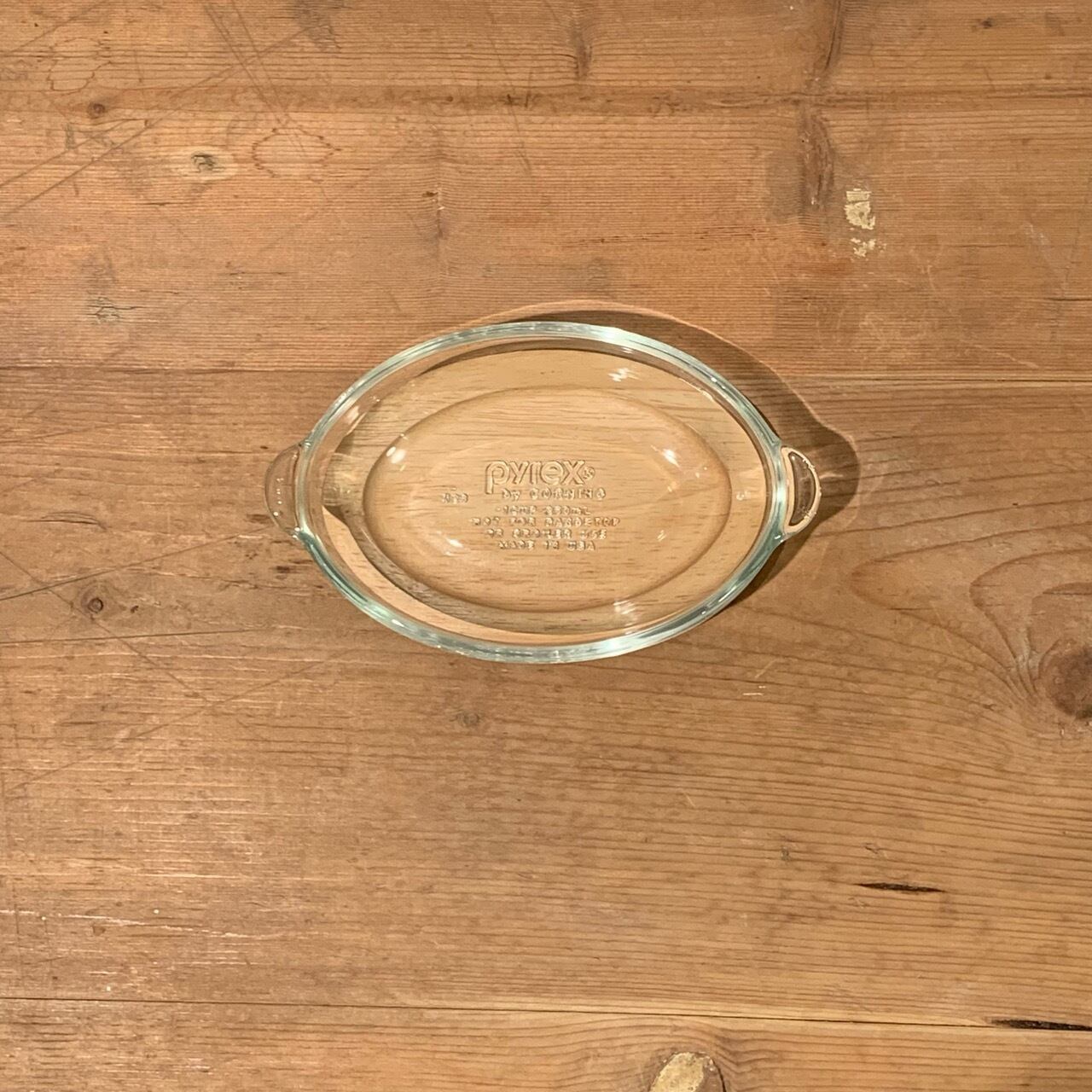 グラタン皿 木製トレー付き オールドパイレックス Pyrex CORNING